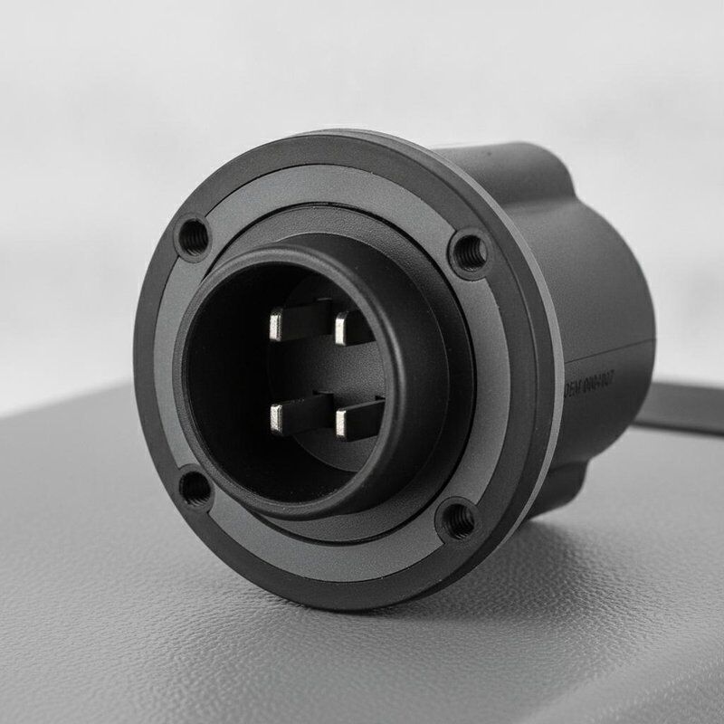 Club Car 36V Charger Receptacle 0004107 OEM เปลี่ยน 2 PRONG SOCKET กันน้ำ PANEL MOUNT