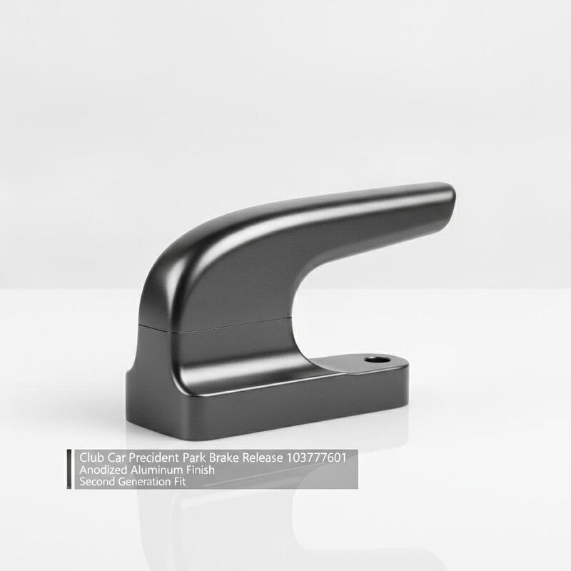 Club Car แบบอย่าง Park Brake Release 103777601 OEM เปลี่ยน Anodized Aluminium Finish รุ่นที่สอง Fit