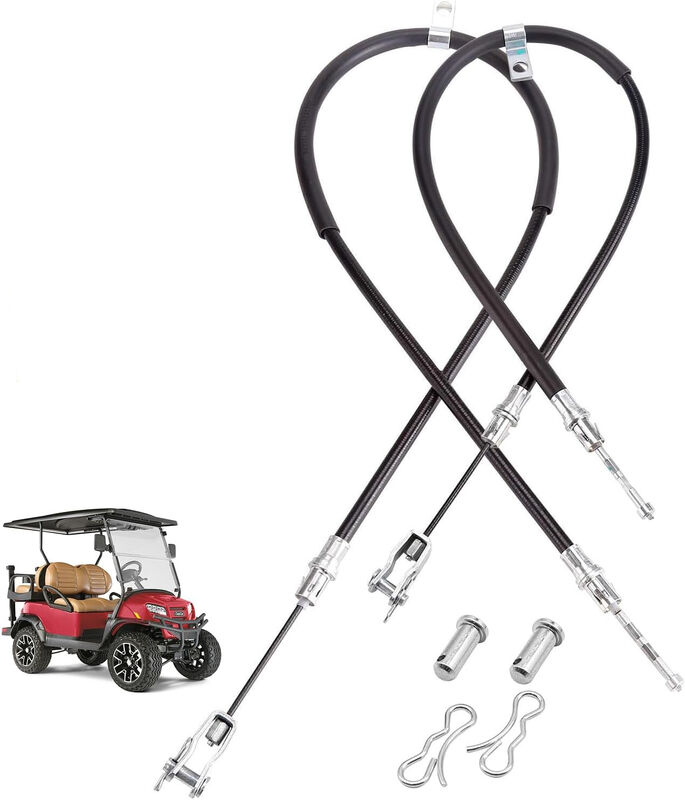 Club Car แบบอย่างสายเบรคด้านข้าง 102557502 OEM เปลี่ยนตำแหน่งด้านข้างเหล็กเคลือบไวนิล