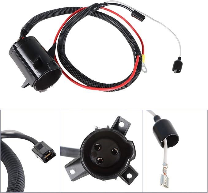 Club Car แบบอย่าง Charger Receptacle 103375501 OEM เปลี่ยน Direct Fit ที่อยู่อาศัยทนต่อการกัดกร่อน Pins